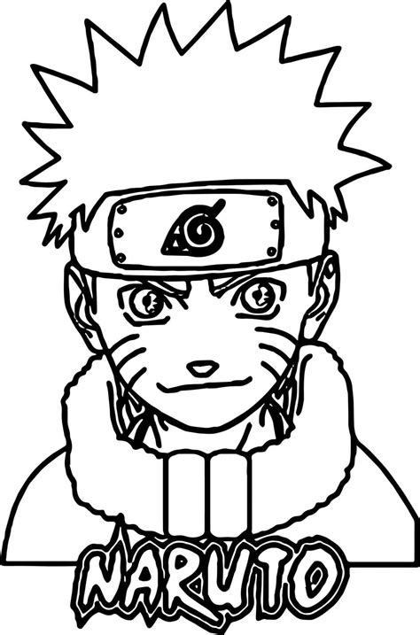 dibujo de naruto para colorear